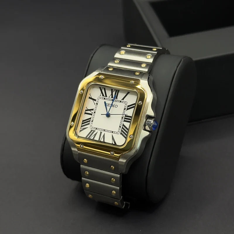 Seiko Santos Gold Weiß