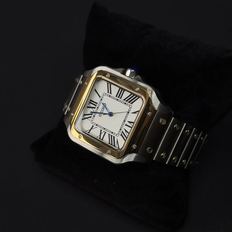 Seiko Santos Gold Weiß