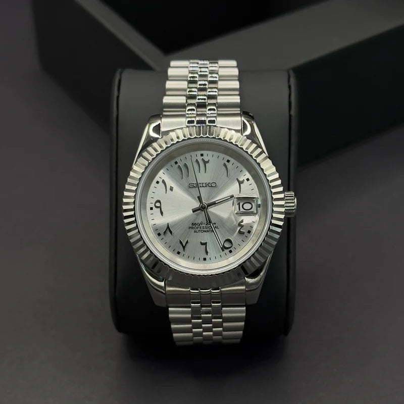 Seiko Datejust Arabisch Grau