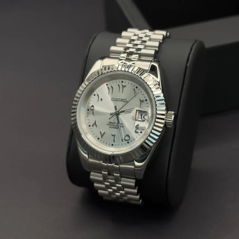 Seiko Datejust Arabisch Grau