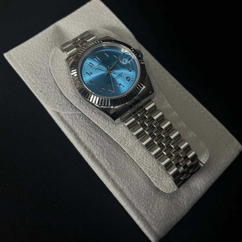 Seiko Datejust Arabisch Ice Blau