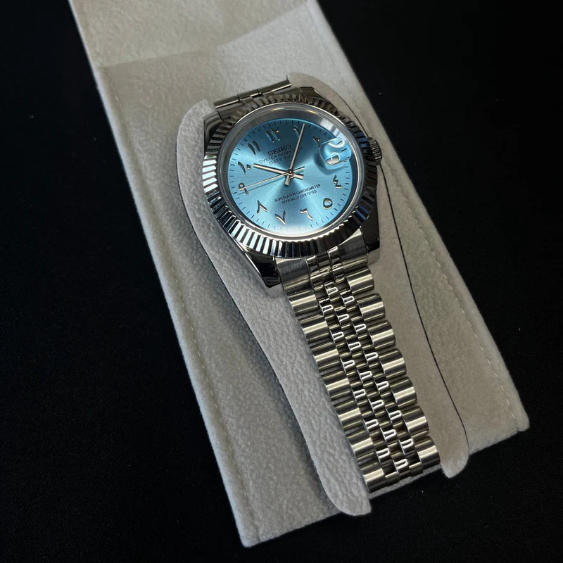 Seiko Datejust Arabisch Ice Blau