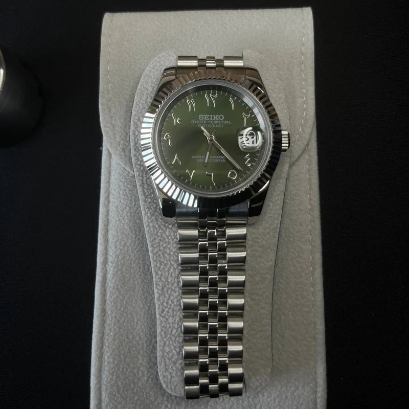Seiko Datejust Arabisch Olivgrün