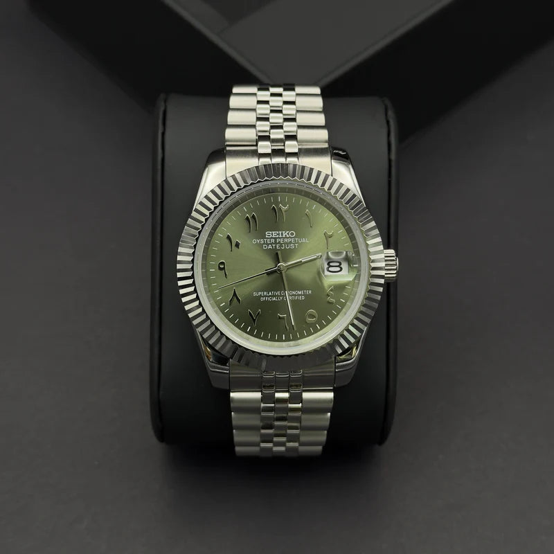 Seiko Datejust Arabisch Olivgrün