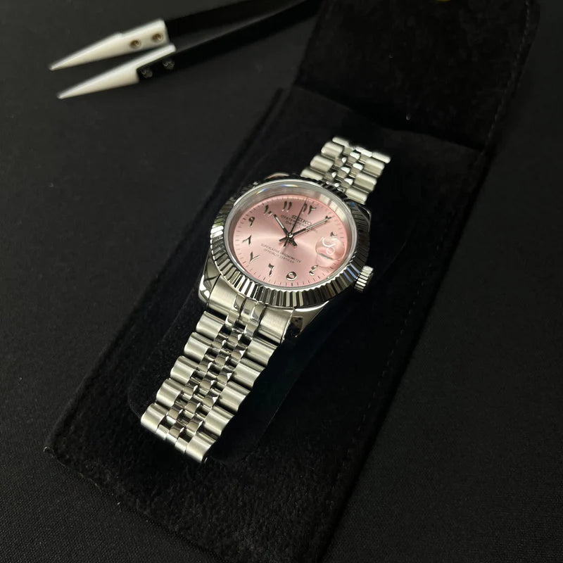 Seiko Datejust Arabisch Rosa