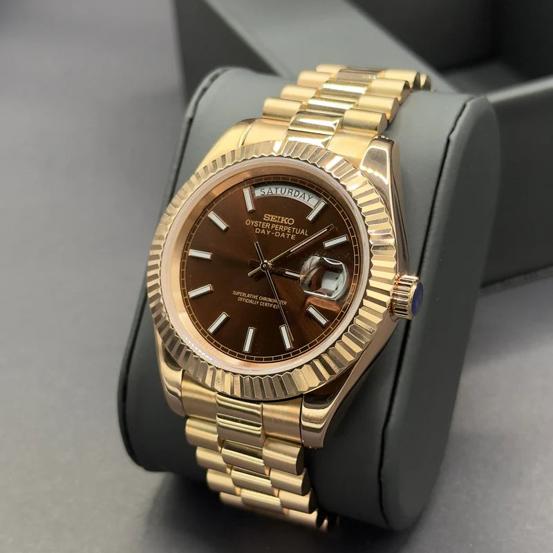 Seiko Day-Date Rose Chocolate