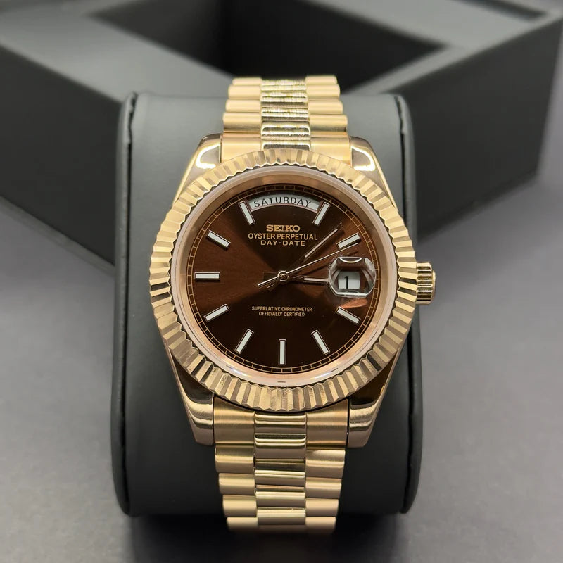 Seiko Day-Date Rose Chocolate