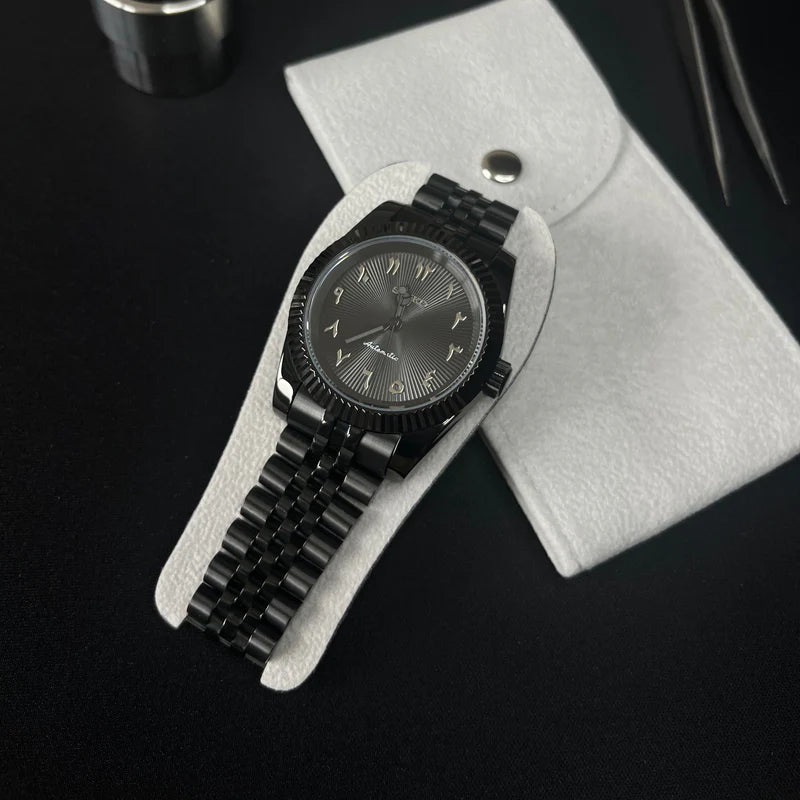 Seiko Arabisch Ganz Schwarz