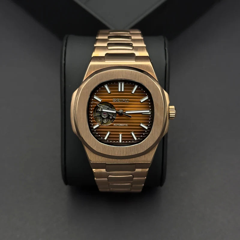 Seiko Nautilus Rose Skeleton Braun