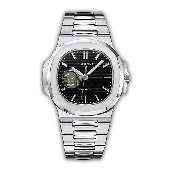 Seiko Nautilus Skeleton Schwarz