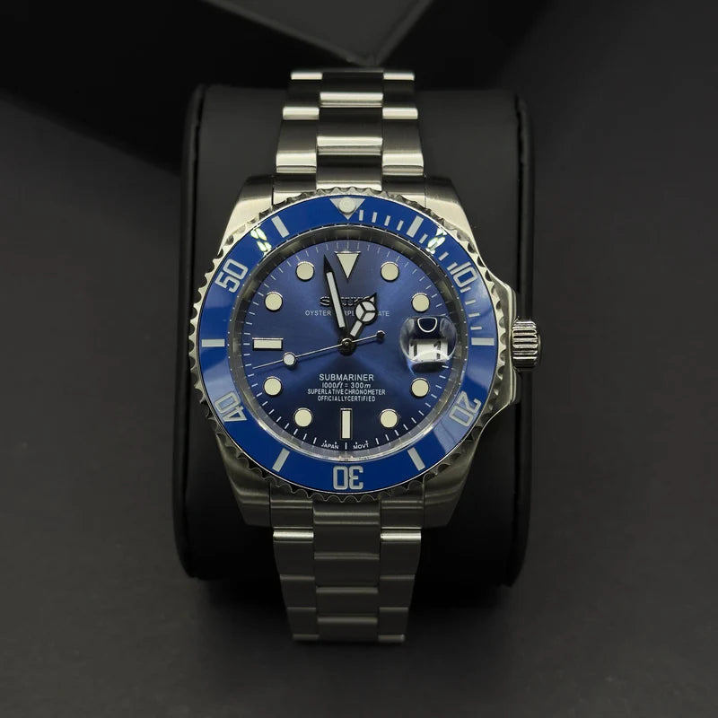Seiko Submariner Blau