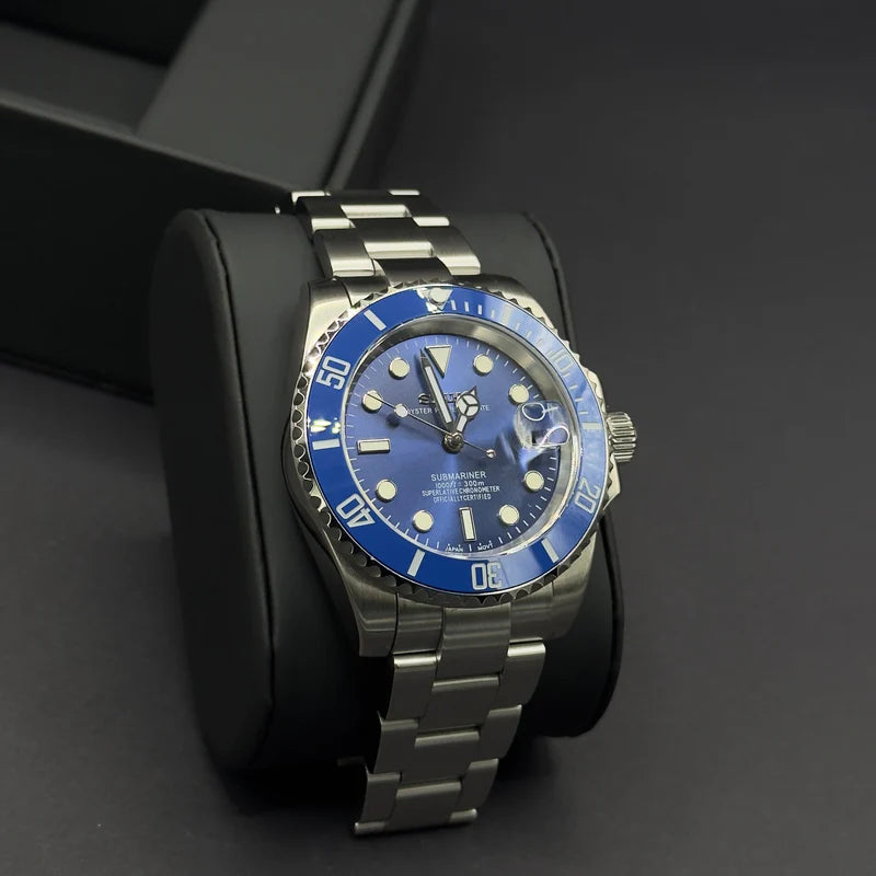 Seiko Submariner Blau