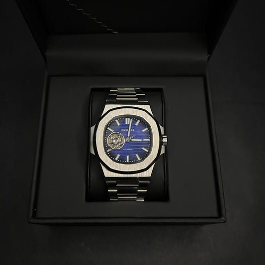 Seiko Nautilus Skeleton Blau
