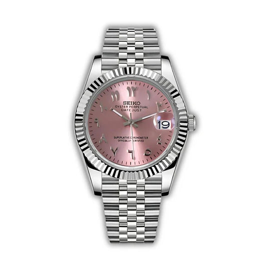Seiko Datejust Arabisch Rosa
