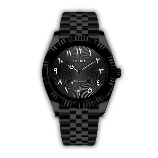 Seiko Arabisch Ganz Schwarz